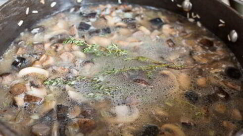 рис басмати с грибами