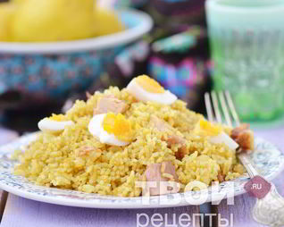 Рис на сковороде