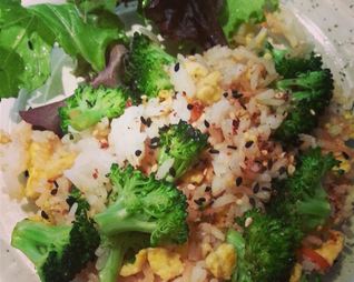 Рис с брокколи методом стир фрай