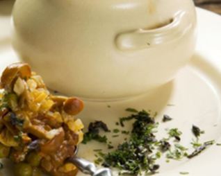 Рис с грибами и овощами