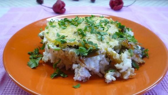 Рецепт Рис с куриной грудкой и овощами в духовке