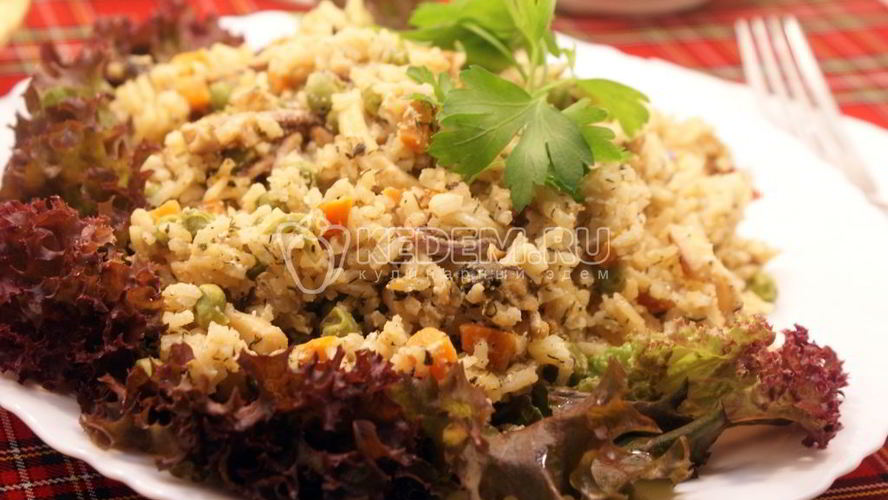 Рецепт рис с морепродуктами в мультиварке