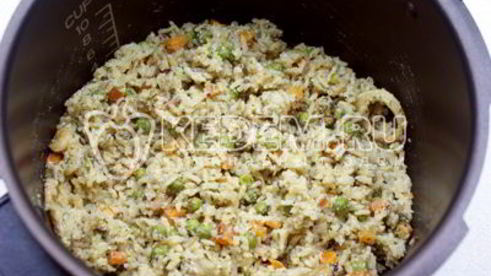 рис с морепродуктами в мультиварке