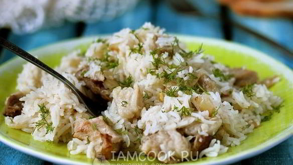 Рецепт Рис с мясом в мультиварке