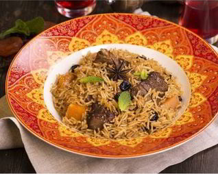 Рис с мясом ягненка и тмином