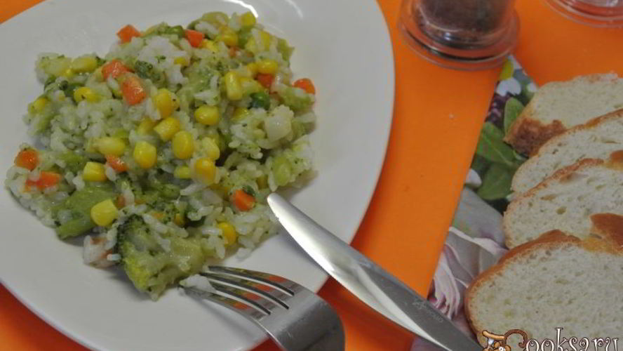 Рецепт рис с овощами