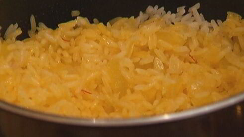 рис с шафраном и сухофруктами