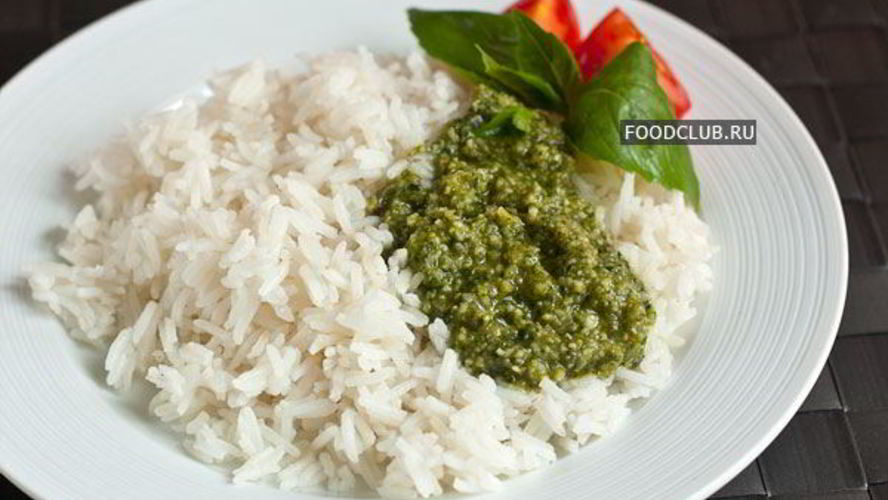 Рецепт рис с соусом песто