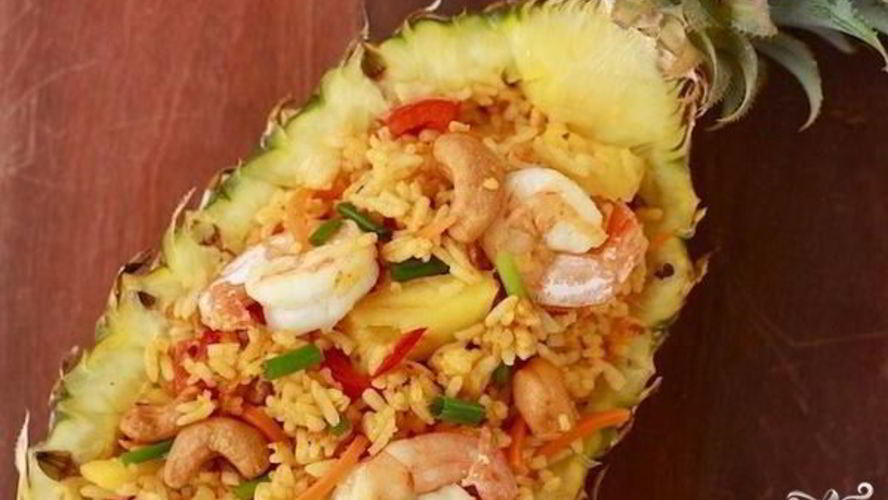 Рецепт рис в ананасе