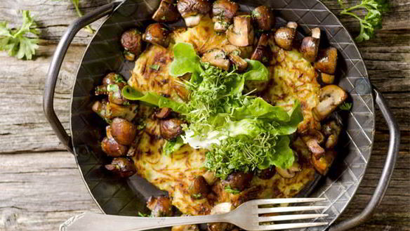 Рецепт Жареная картошка с белыми грибами