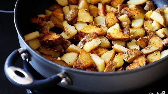 Рецепт Жареная картошка с чесноком
