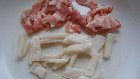 жареная картошка с салом