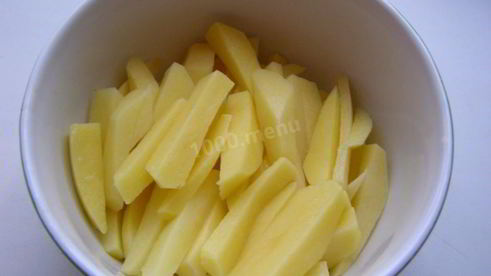 жареная картошка с салом