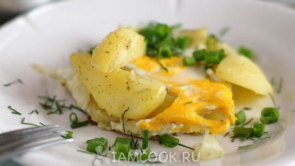Рецепт Жареная картошка с яйцом
