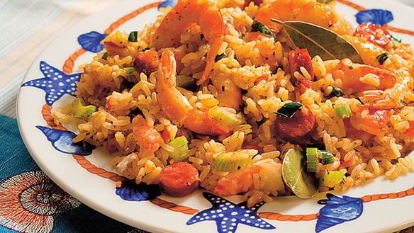Рецепт Жареный рис с креветками