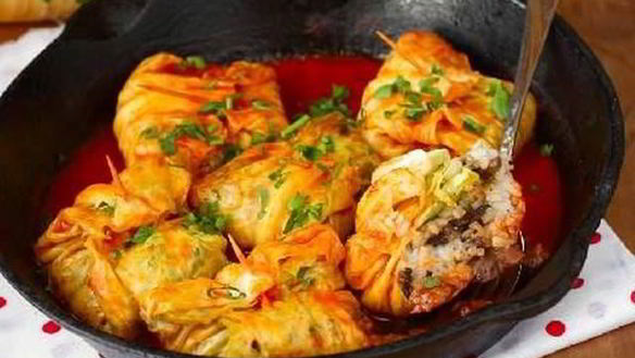 Рецепт Ароматные голубцы с грибами