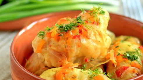 диетические голубцы с курицей