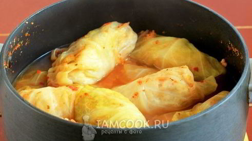 диетические голубцы с курицей