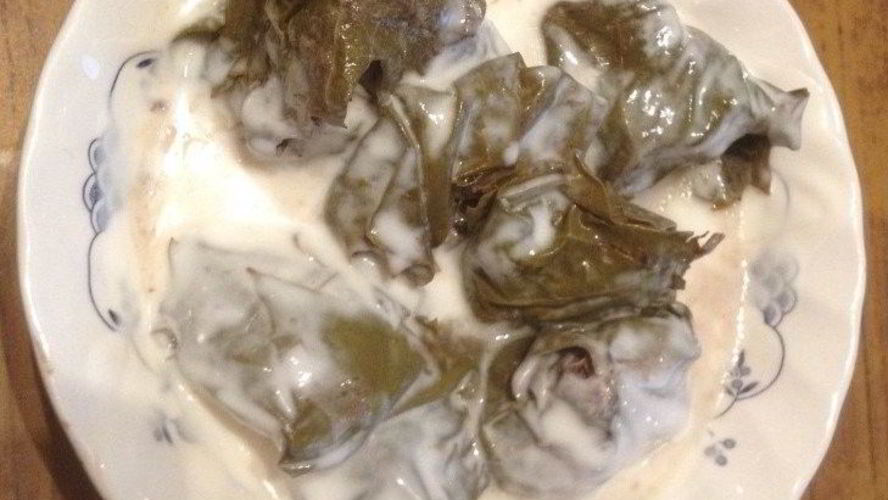 Рецепт долма с соусом на основе кефира