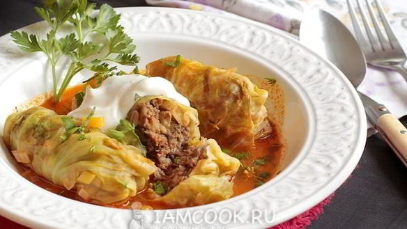 Рецепт Голубцы из молодой капусты с перловкой