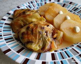 Голубцы с фасолью