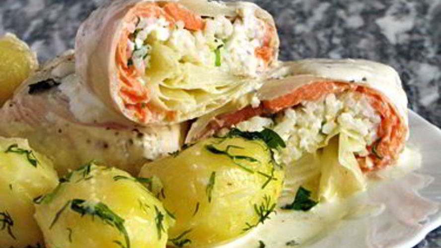 Рецепт голубцы с форелью