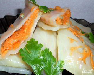 Голубцы с морковкой