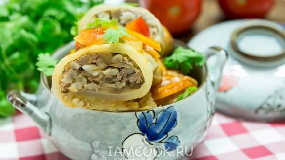 Рецепт Голубцы с перловкой и грибами