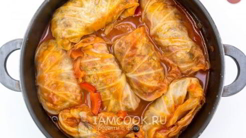 голубцы с перловкой и грибами