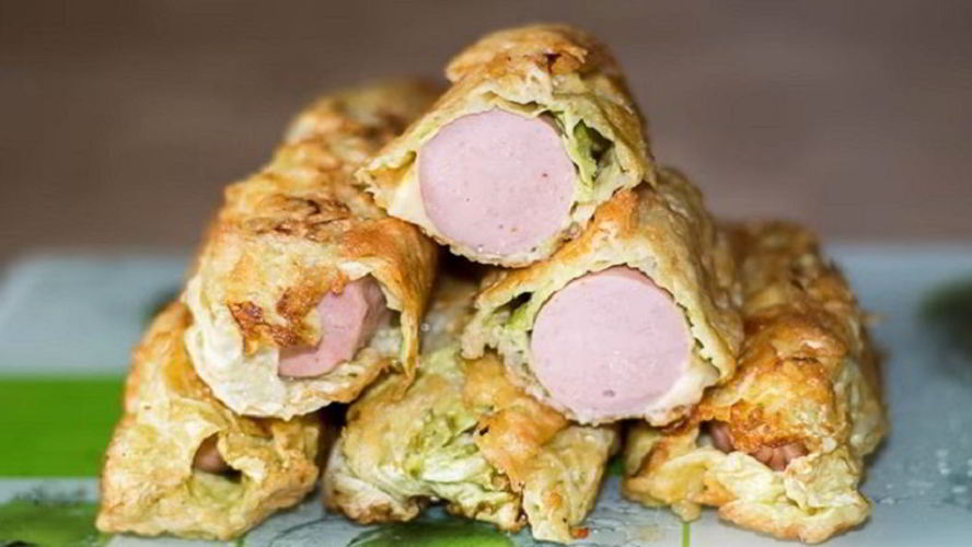 Рецепт голубцы с сосисками