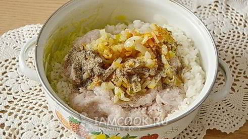 ленивые голубцы на сковороде