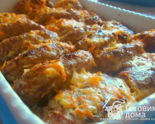 Ленивые голубцы под сметанным соусом