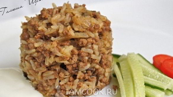 Рецепт Ленивые голубцы с фаршем в духовке