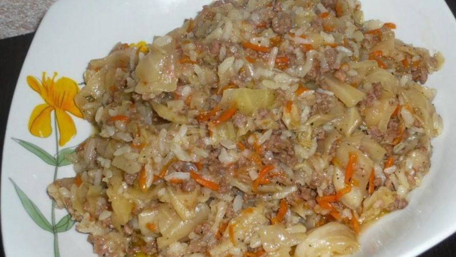 Рецепт ленивые голубцы в мульте