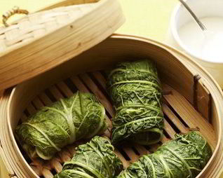 Паровые голубцы из пекинской капусты