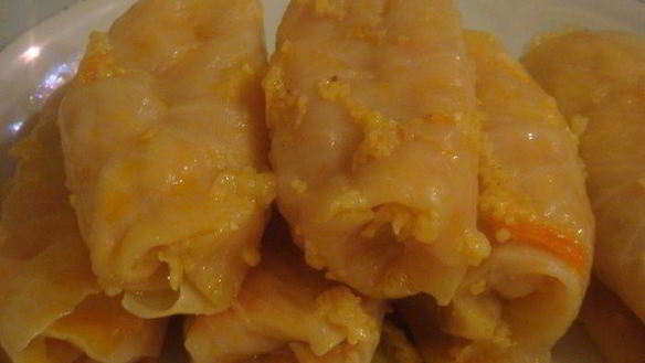 Рецепт Постные голубцы с кукурузной крупой