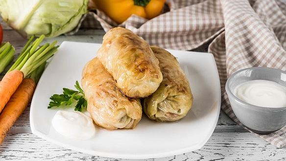 Рецепт Замороженные голубцы тушеные в кастрюле