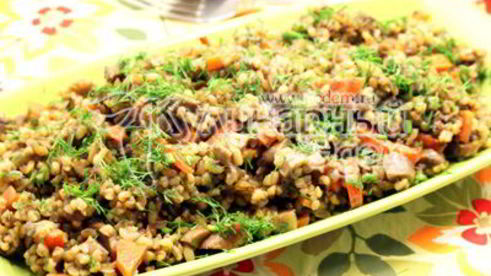 белые грибы с булгуром