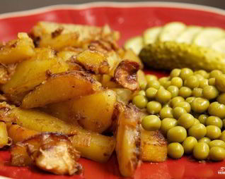 Белые грибы с картошкой