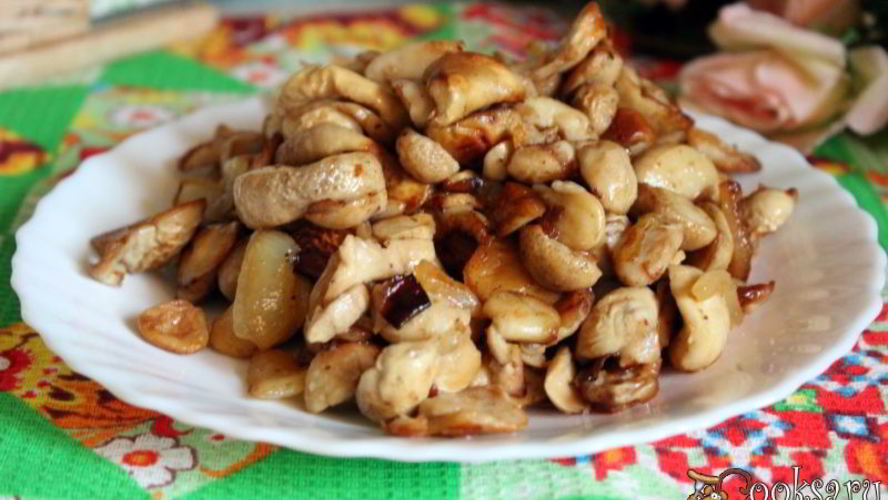 Рецепт дождевики жаренные с луком