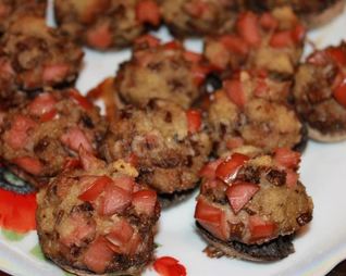 Фаршированные белые грибы