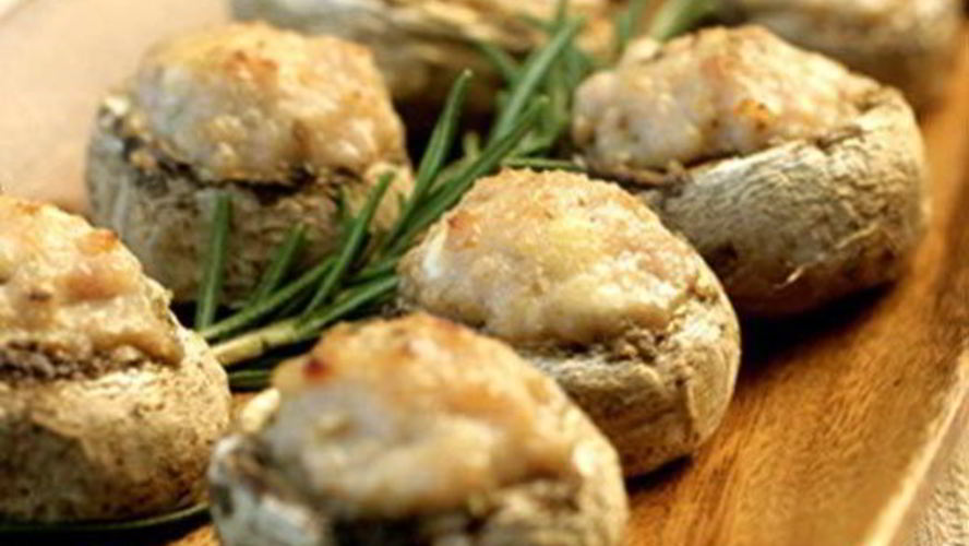 Рецепт фаршированные мясом шампиньоны