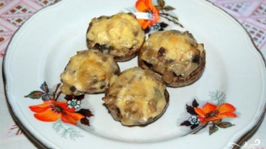 Рецепт фаршированные шампиньоны с сыром