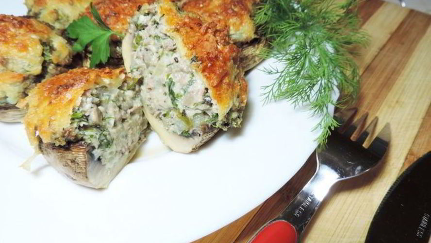 Рецепт фаршированные шампиньоны шик