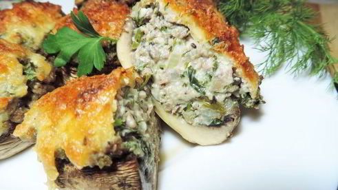 фаршированные шампиньоны шик