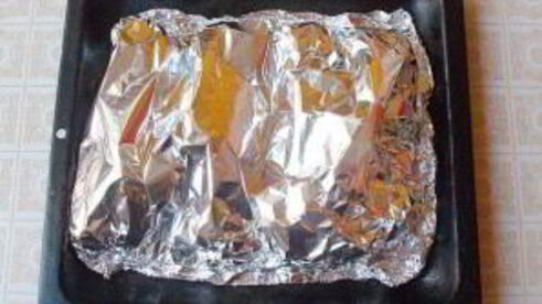 фаршированные шампиньоны в фольге