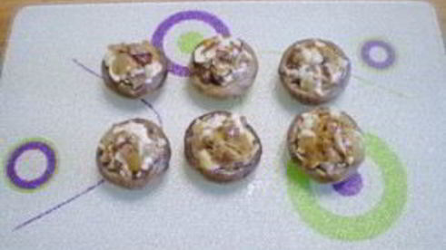 грибы фаршированные в духовке