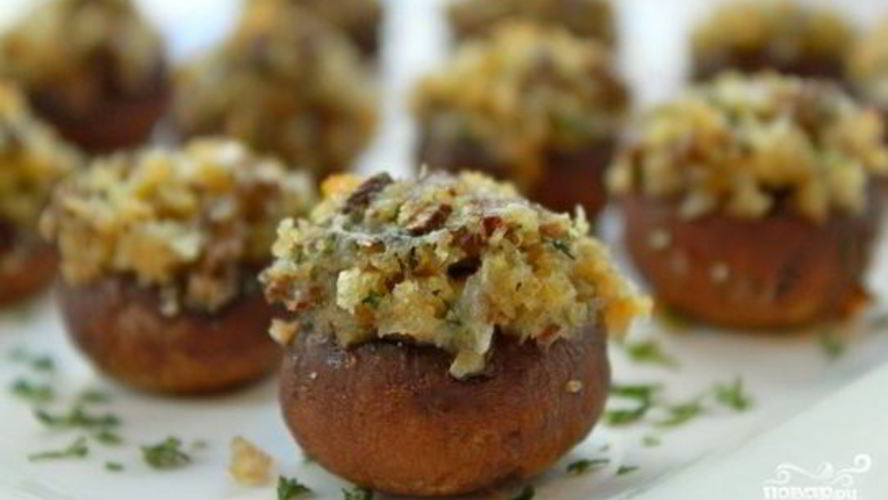 Рецепт грибы фаршированные в микроволновке