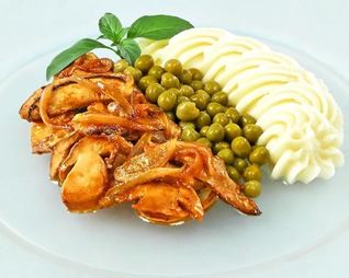 Грибы под винным соусом