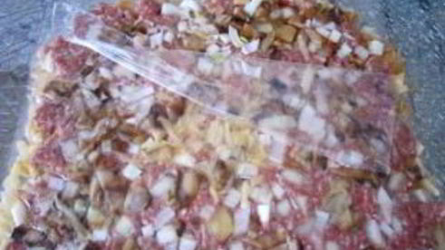 грибы с фаршем и картошкой